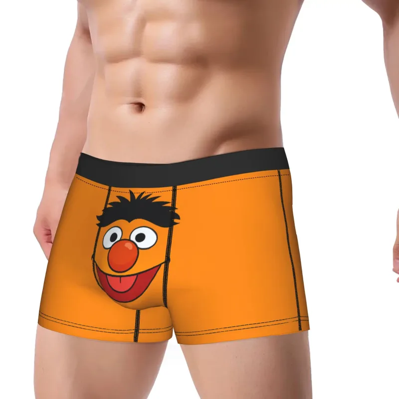 S-Sesames Streets Tango Elmo & Grover Pakaian Dalam Lelaki Seluar Pendek Seluar Dalam Lucu Boxershorts Kualiti Customs Seluar Dalam Besar