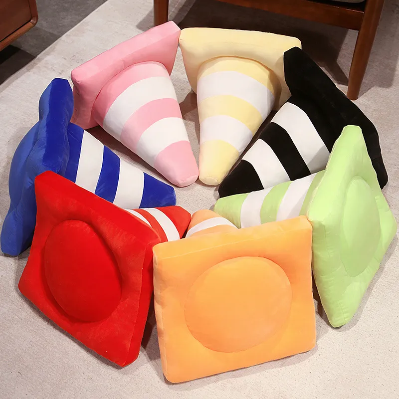 Roadblock-cojín de peluche suave y realista para niños, cono de tráfico, construcción de carreteras, almohada cónica, juguetes para decoración del hogar — image 3