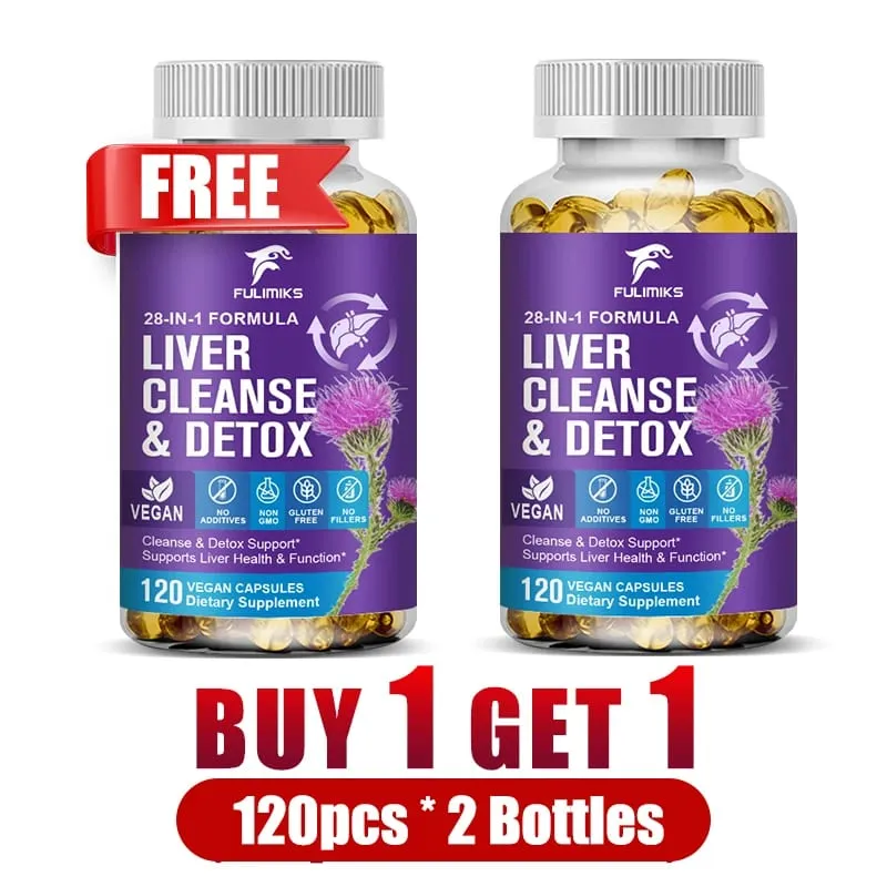 Liver Cleanse & Detox Capsules with Milk Thistle & Dandelion for Toxin Removal & Liver Regeneration Digestion Kidney Health — image 8
