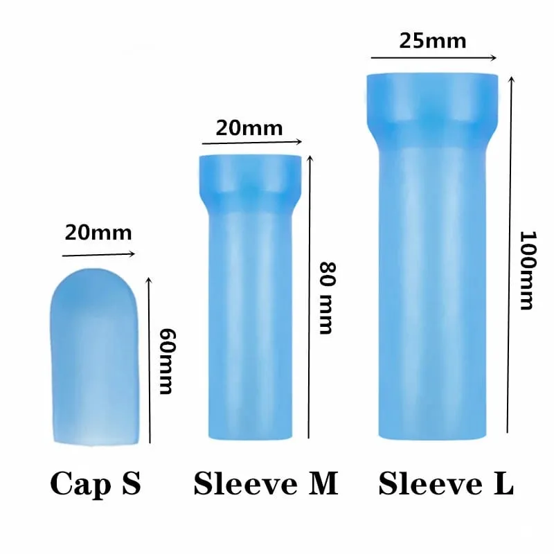 S/M/L Silicone Glans Protector Cap Mainan Seks Lengan Kemaluan Pembesaran Batang Pembesaran Lengan Pengusung Untuk Bekalan Dewasa Zakar — image 2
