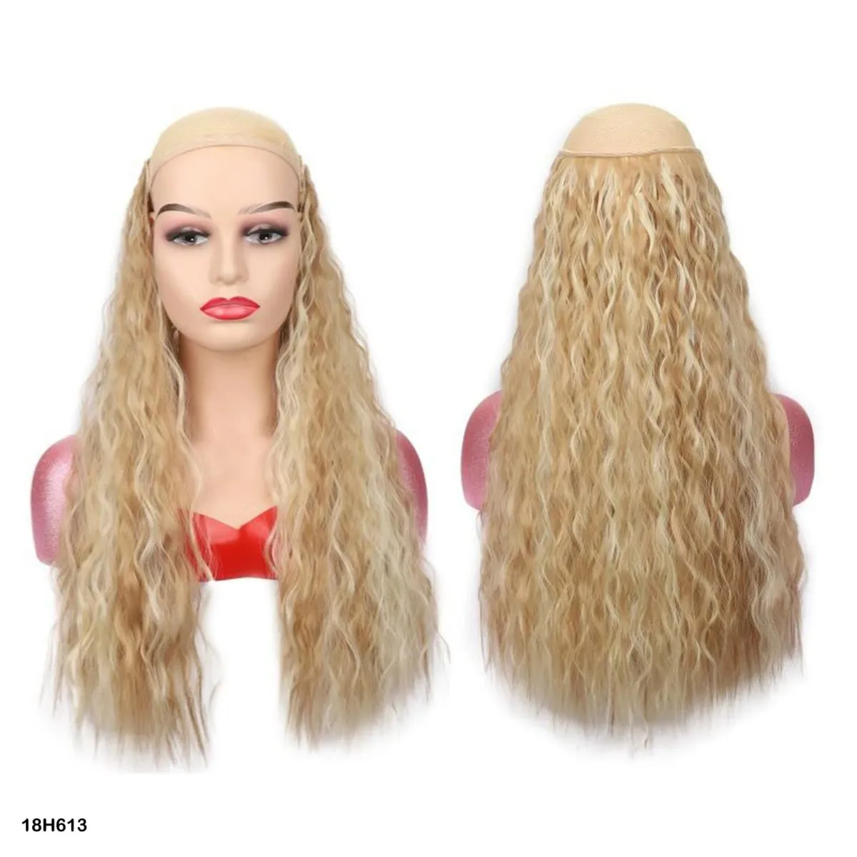 Synthetic Curly Hair Extensions Clip in One Piece 4Clips Deep Wave Long Hairpieces for Women Daily Use Party Hair Accessory — image 15