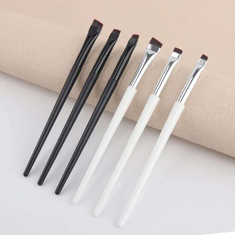 1/3 Pcs Blade Eyeliner Makeup Brush Set Ultra Thin Fine Angle Flat Eyebrow Brushes Under The Eyes Place Precise Detail Brush — image 4