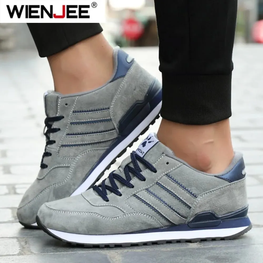 New Artificial Leather Men Causal Shoes Male Spring Men Casual Light Shoes Sneakers Lac-up Flats Breathable Outdoors Shoes — image 1