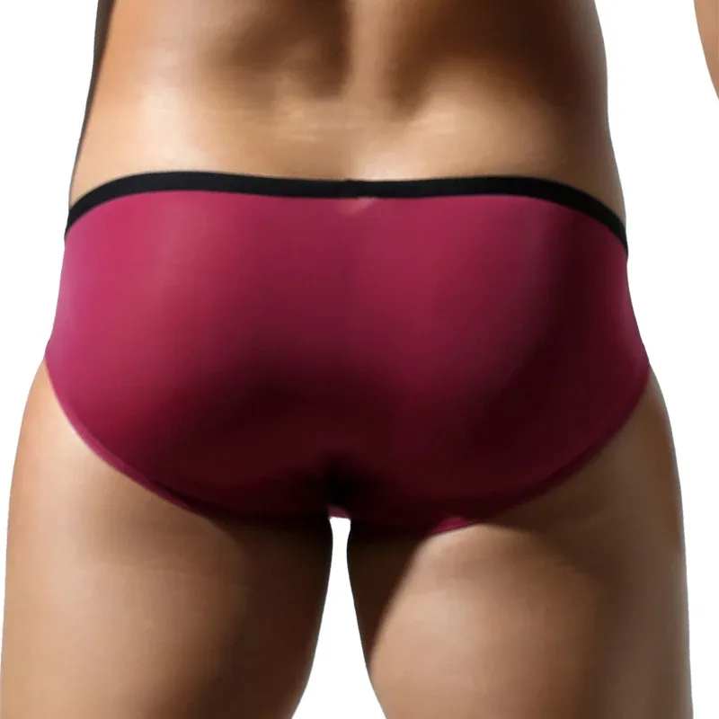 Men's Low-Rise U-Pouch Ice Silk Thin Breathable Transparent Men's Briefs — image 13