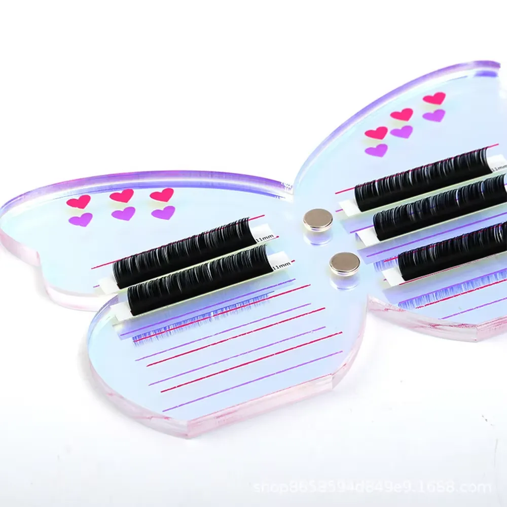 Eyelash Extension Tool Acrylic Grafted Eyelashes Holder Colorful Pallet With Magnetic Suction Scale Plate Lash Makeup Tools — image 6
