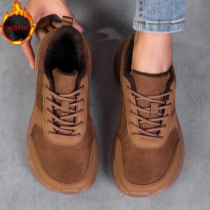Winter Wide Head Men's sneakers Unisex Barefoot Comfortable Big Size warm Casual Shoes Non-slip Hiking Shoes Minimalist Shoes — image 10
