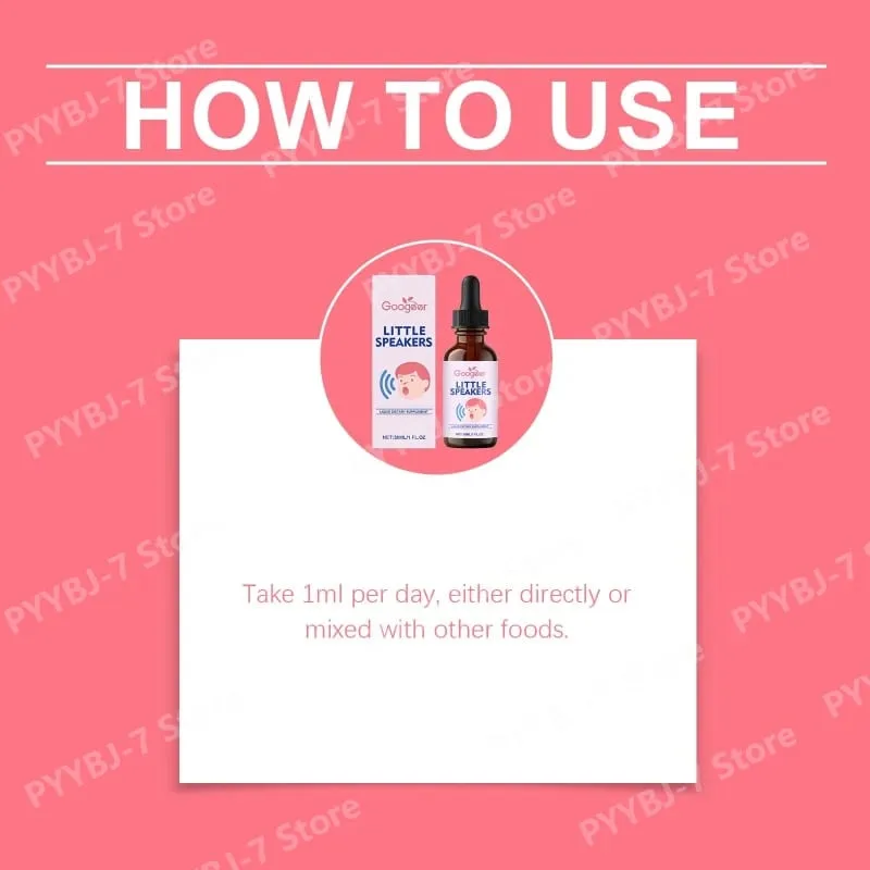 Little Speakers Liquid Drops Supplement for Kids Daily Speech Language Wellness Support Vitamin and Mineral Natural Ingredients — image 5