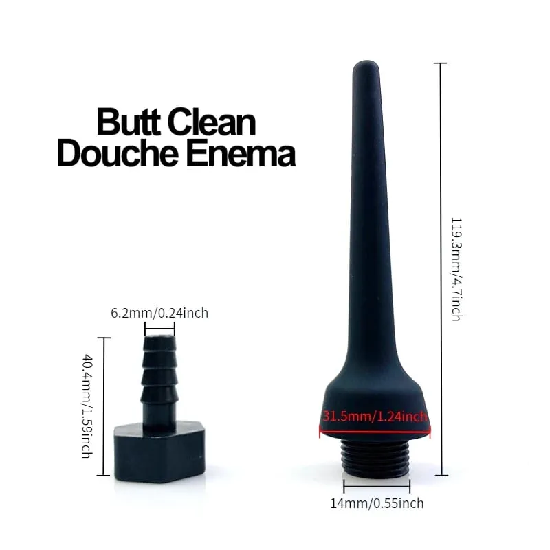 Silicone Anal Vaginal Douche Butt Plug Multi-Function Enema Plug-In Shower Anal Dilators Adults Sex Toys Adult Sex Toys — image 8