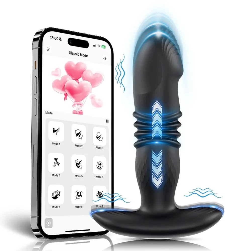 Teleszkópos vibrációs fenékdugó Anális APP Vibrátor Vezeték nélküli távirányítós szexjátékok nőknek Ass Anális Műpénisz Prosztata Masszírozó Buttdugó — image 1