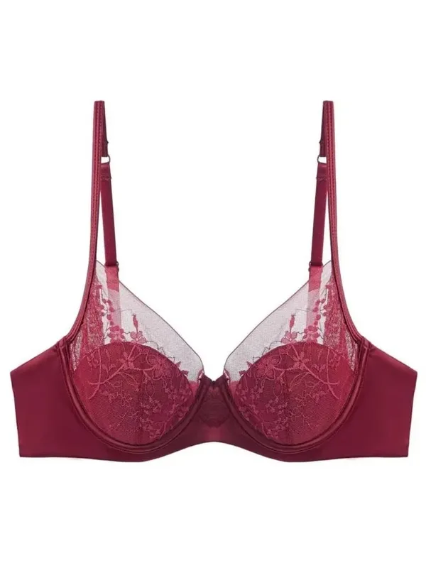 French Satin Lace Ladies Bra Set Push Up Anti Sagging Full Coverage Lingerie Soft Breathable Comfort Underwear Daily Use 32‑38AB — image 13