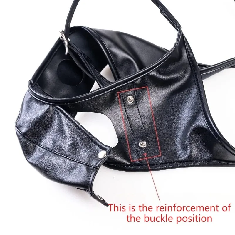 Multi-Functional Leather Chastity Panties with No Vibration Silicone Dildo Anal Accessories for Couple Sensual Play Sex Toys — image 5