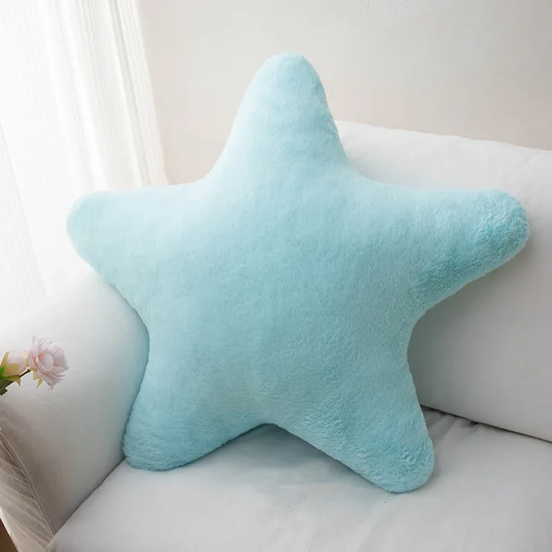 Soft Plush Star Shaped Pillow Decorative Cute Bed Pillow Cushion for Kids Bedroom Living Room - Plush Throw Pillow — image 8