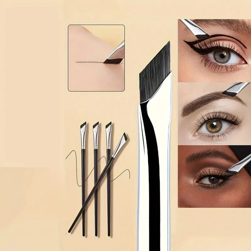 7pcs Precision Eye Makeup Brush Set Eye Makeup Brush Blade Eyeshadow Eyeliner Brush Slanted Eyebrow Makeup Brush