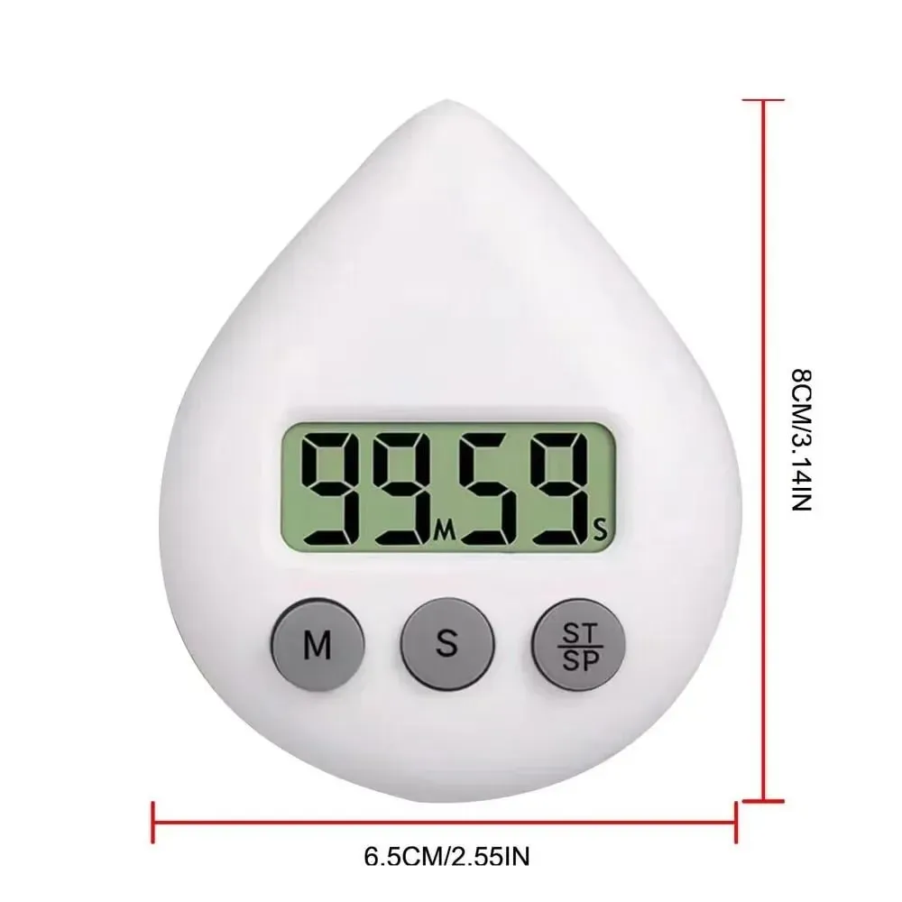 Waterproof Shower Clock Timer Splash Resistant Timer Magnetic Digital Timer Sports Visual Clock for Home Office School Kitchen — image 6