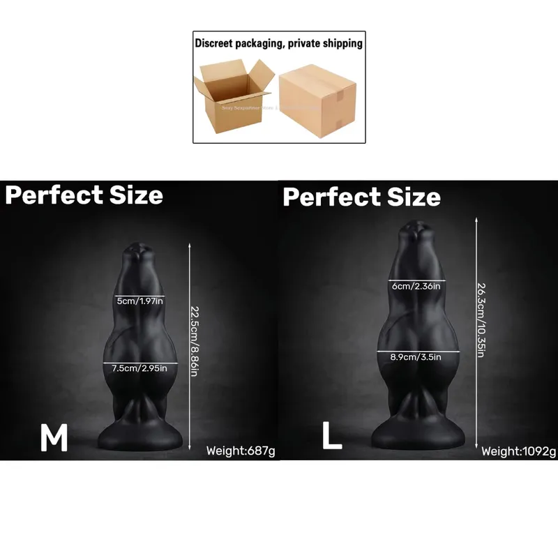 NEW Large Animal Penis Huge Dog Cock Dildo Suction Cup Masturbator Female Anal Butt Plug Big Anal Plug Adult Sex Toys Products — image 20