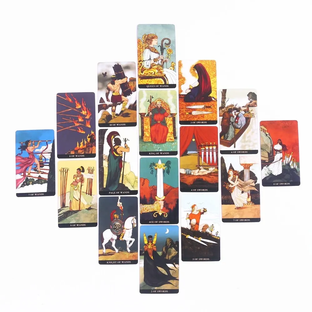 Circe Tarot 78 Cards with Instruction Booklet Fate Divination Tarot Cards FortuneTelling Card Games Party Board Game 10.3*6cm — image 5