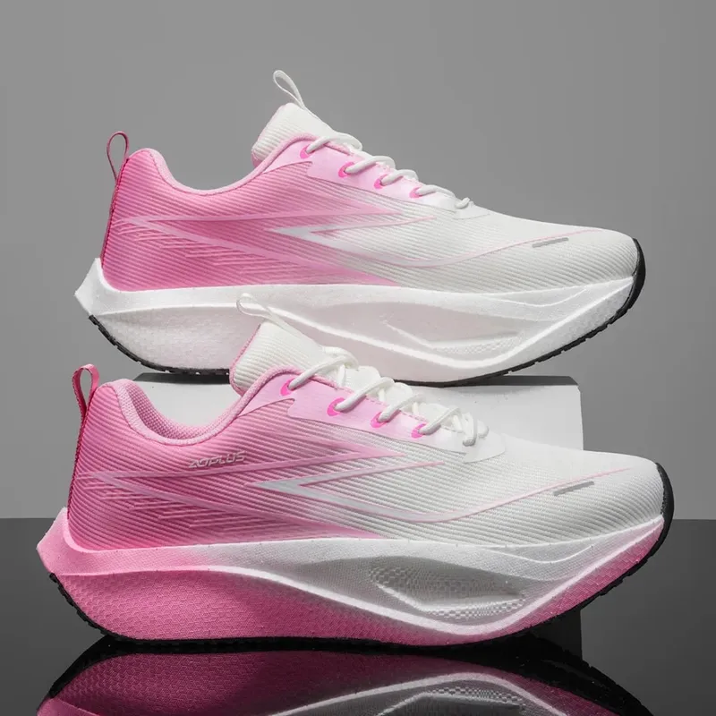 Men Running Shoes Carbon Plate Marathon Sneakers Lightweight Breathable Athletic Sports Shoes Women's Comfortable Walking Shoes — image 6