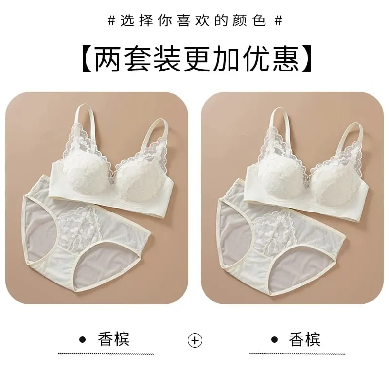 Japanese Sexy Spitze Büstenhalter ohne Bügel Push Up für kleine Brust Seitlich glättend Anti-Sagging Neu Bestseller MOYISU B — image 15