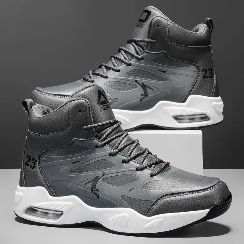 Men's High-Top Basketball Shoes Fashion Air Cushioning Comfortable Non-Slip Breathable Shock-Absorbing Outdoor Activities Sneake — image 9