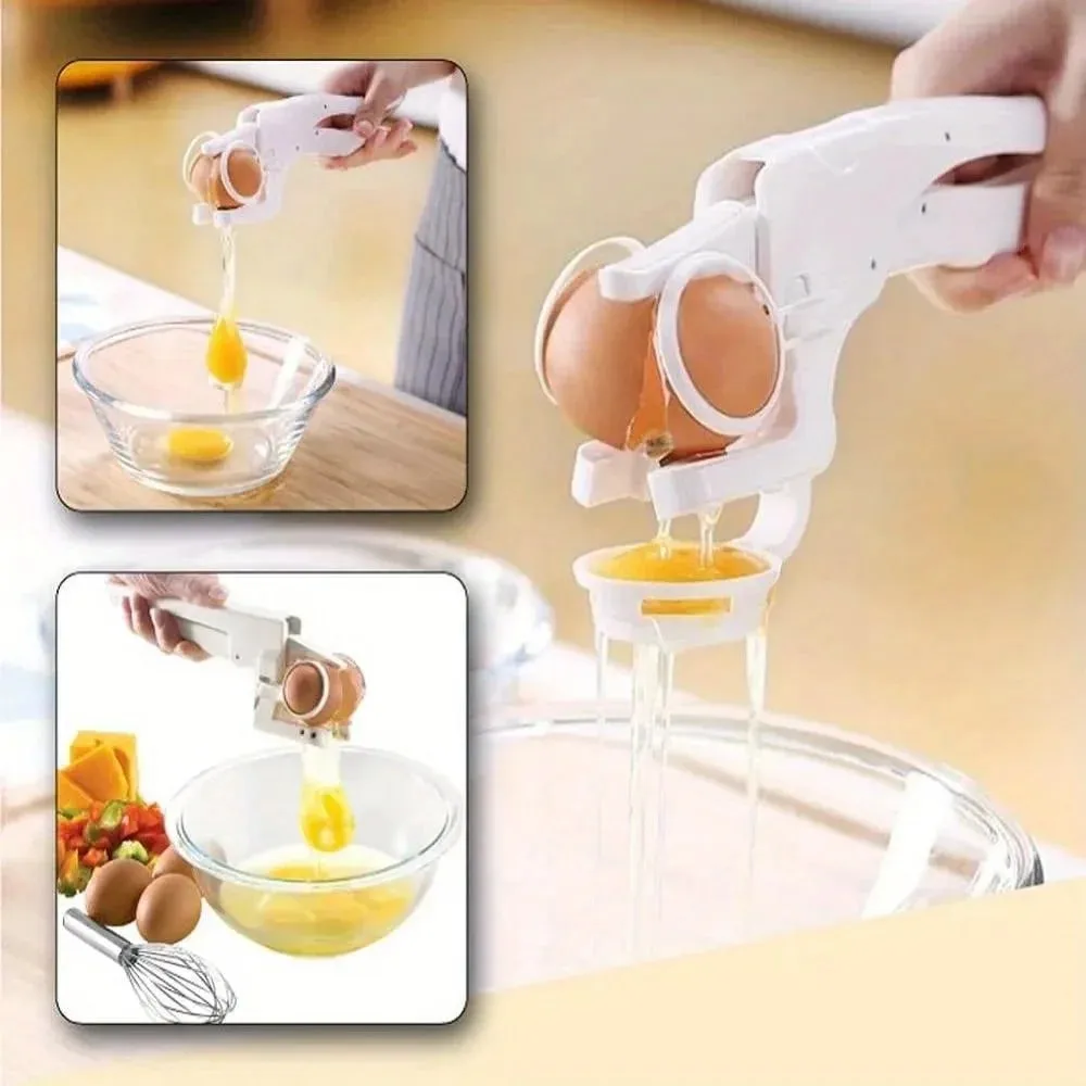 1pc Egg Shell Cracker Separator Creativity Handheld Egg Opener Egg Breaker Kitchen Gadget Tool With Separation Eggs — image 6