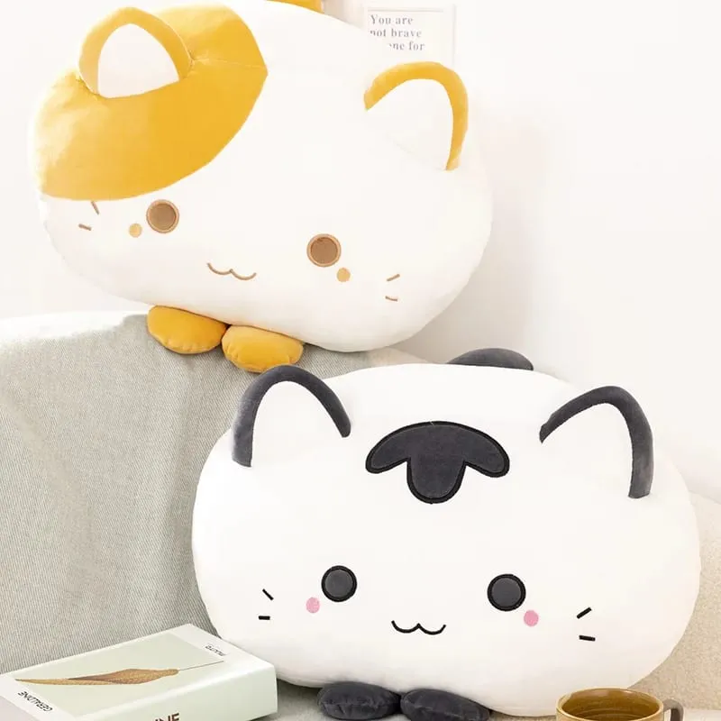 50cm Soft Cat Plush Pillow Cute Fluffy Kitten Stuffed Cushion Sofa Home Decor Sleeping Hugging Pillow Holiday Gift — image 3
