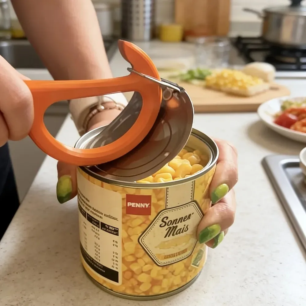 2PC Manual Can Opener with Non-Slip Handle — image 2