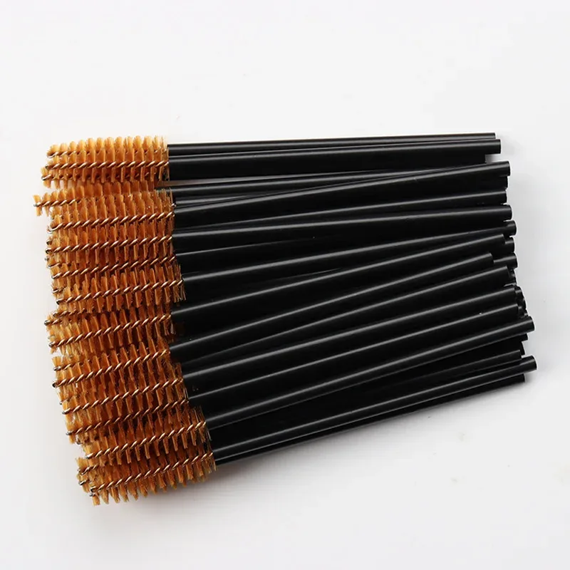 100pc Disposable Eyelash Brush Hollow Eyebrow Comb Lash Extension Makeup Brushes Mascara Stick Applicator Microbrush Beauty Tool — image 17