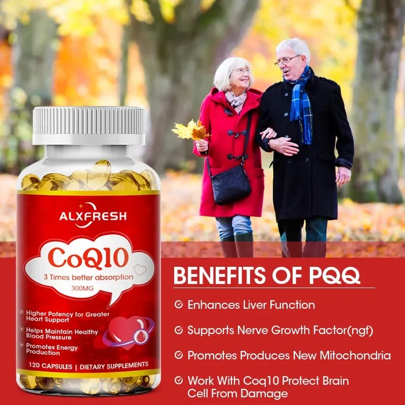 Alxfresh CoQ10 300 mg - 3x absorptie | 120/60 portie | Co-enzym Q-10 | Niet-GMO glutenvrij veganistisch | Dieetvitaminessupplement — image 4