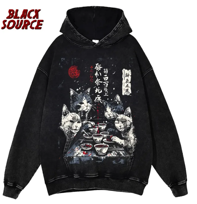 T078 Cute Cartoon Cow Print Hoodie, Washed Neutral Style Pullover Sweatshirt, Fashion Trend Casual Streetwear Daily Wear — image 12