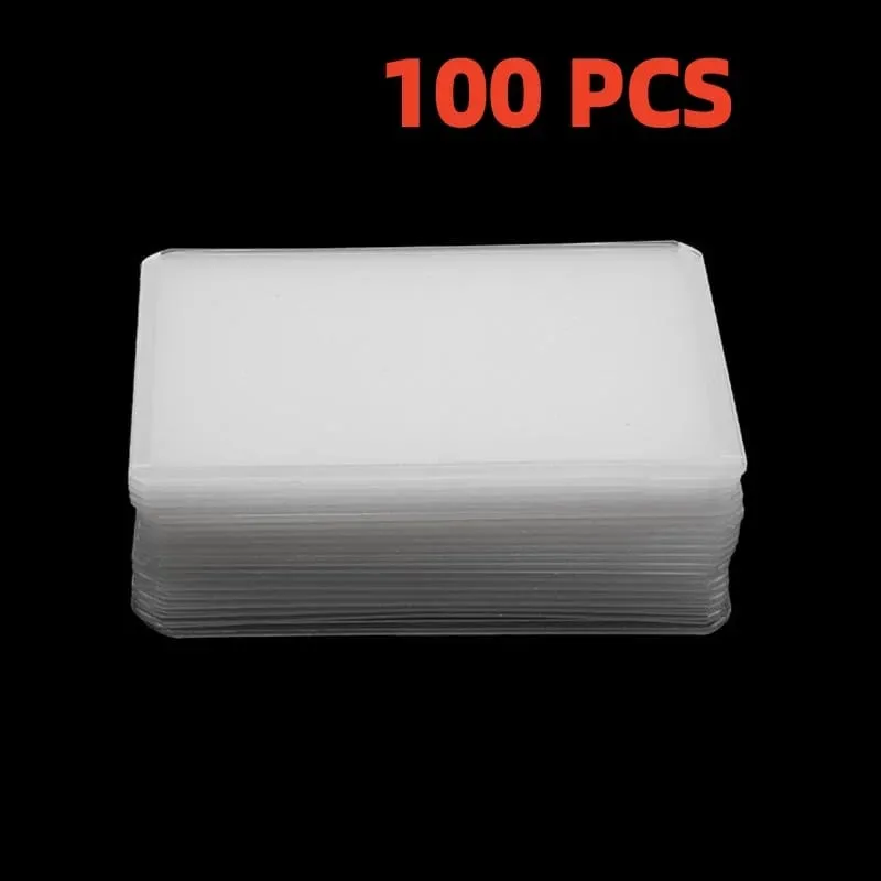 20-100pcs Card Sleeves Holder PVC Game Trading Card TopLoaders Hard Plastic Toy Top Loaders For Protectors Storage Gift — image 12