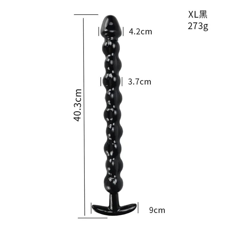 40cm Glass Dildo Artificial Penis Dick Crystal Anal Bead Butt Plug Prostate Massage Masturbate Sex Toy For Adult Women — image 11