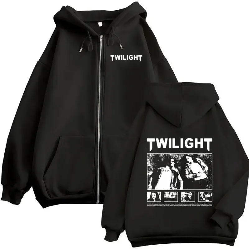 Twilight Edward Cullen Bella Swan Vampire Werewolf Zipper Hoodies Men Women Clothing Oversized Zip Up Hooded Sweatshirts Jackets