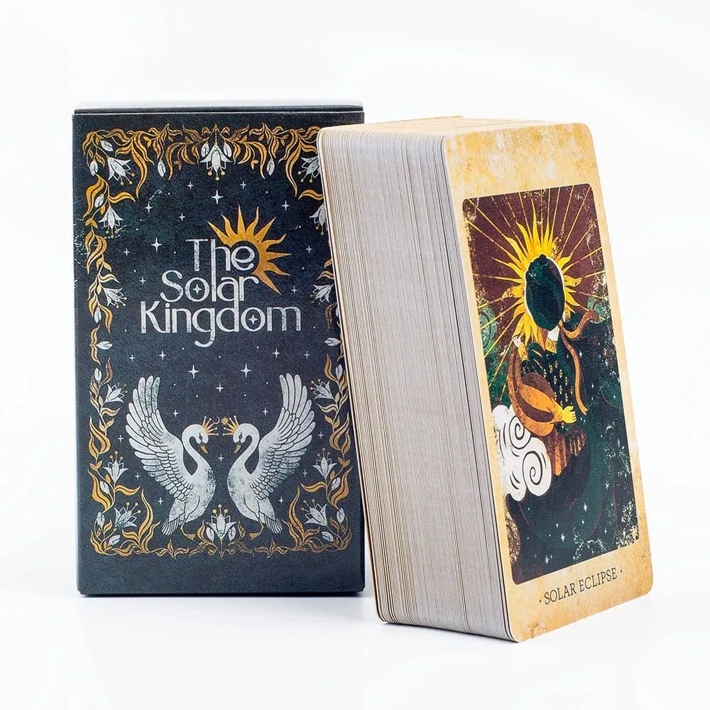 The Solar Kingdom Tarot Deck 78 Card Oracle Set English Visions Divination Edition Deck Board Playing Games 10.4x6.1cm — image 2