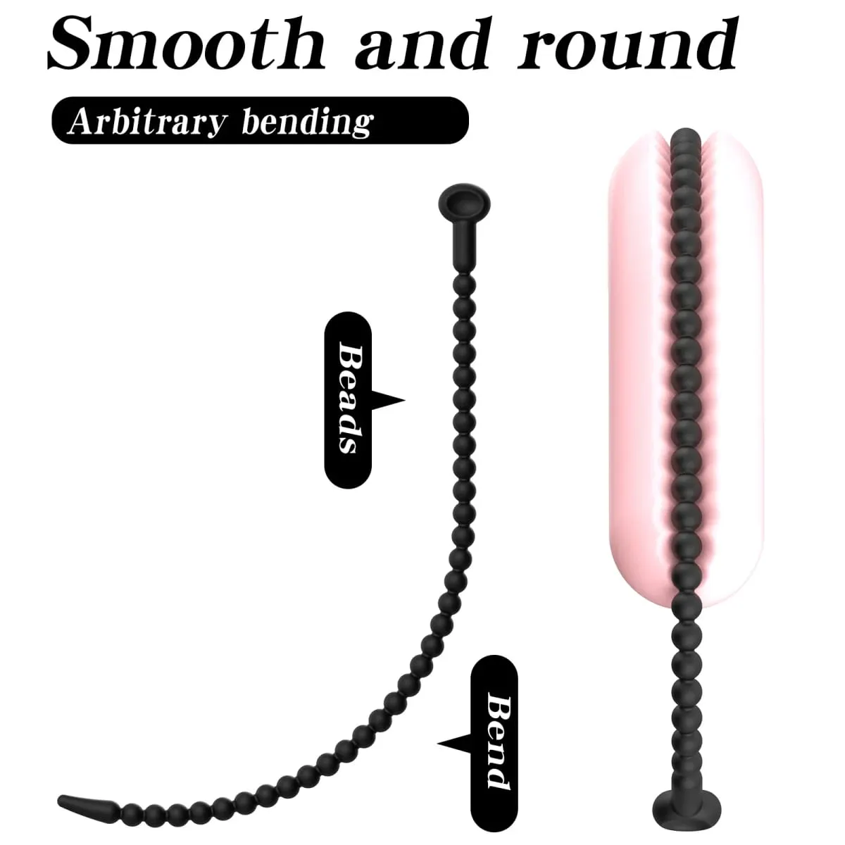 Graduated Urethral Dilator Set – 7 Sizes Soft Silicone Penis Sounding Rod for Men Reusable Sound Trainer Adult Sex Toy — image 4