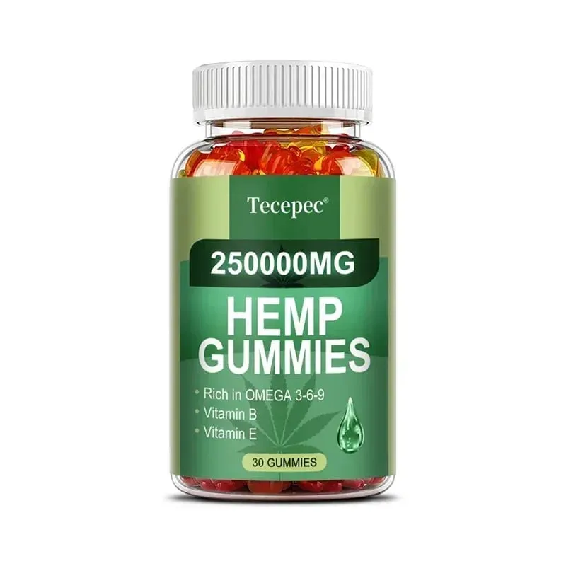 ประกอบด้วยโอเมก้า 3-6-9 วิตามิน B E Gummies - บรรเทาความเครียด การนอนหลับ อารมณ์ ผิว เล็บ โฟกัสร่วมสนับสนุนอาหารเสริมที่ไม่ใช่จีเอ็มโอ