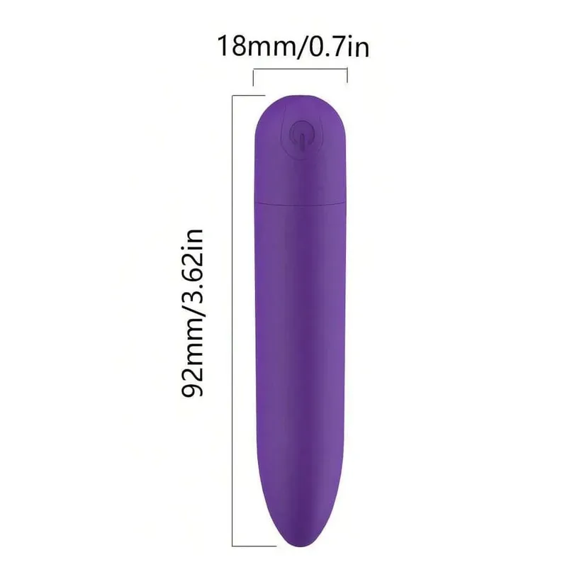 USB Rechargeable Bullet Vibrator - Waterproof Mini Powerful Vibrator 10 Modes Clit G-Spot Stimulator Sex Toy for Women — image 10