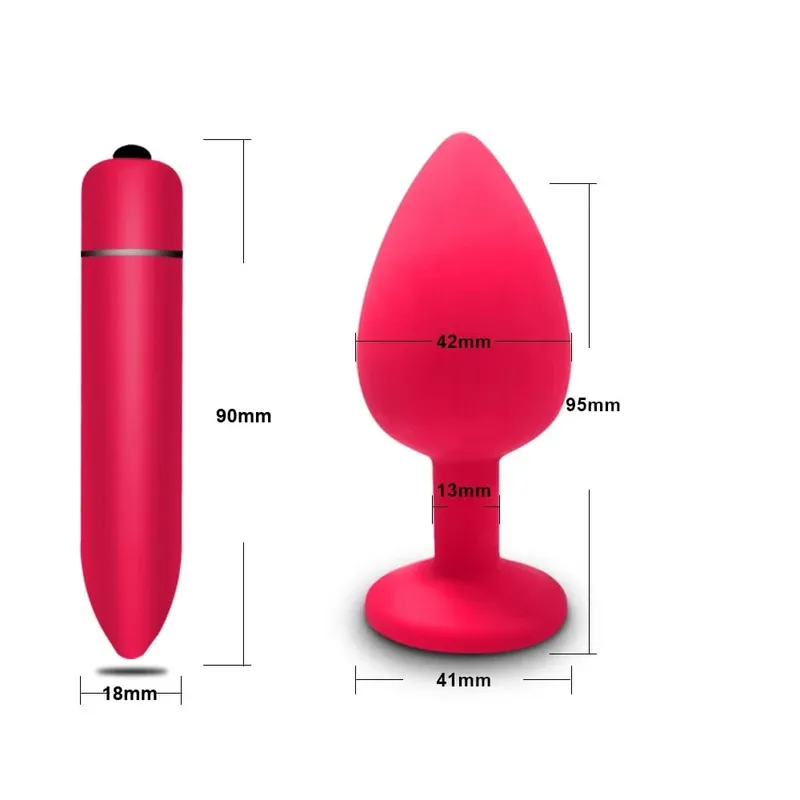 Anal Toy Soft Silicone Anal Plug Mini Bullet Vibrator Butt Plug Men Women Gay Couples Anal Prostate Stimulator Sex Toy for Adult — image 31