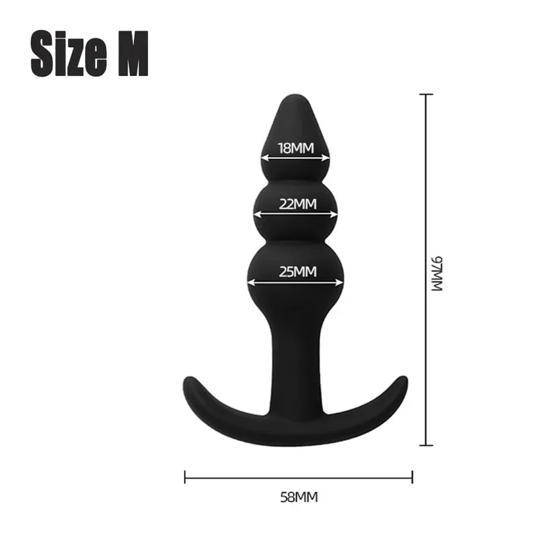 Silicone Dildo Anal Plugs Butt Plug Stopper Dilator Prostate Massager Vaginal Stimulator Adult Sex Toys for Men/Women Trainer — image 8