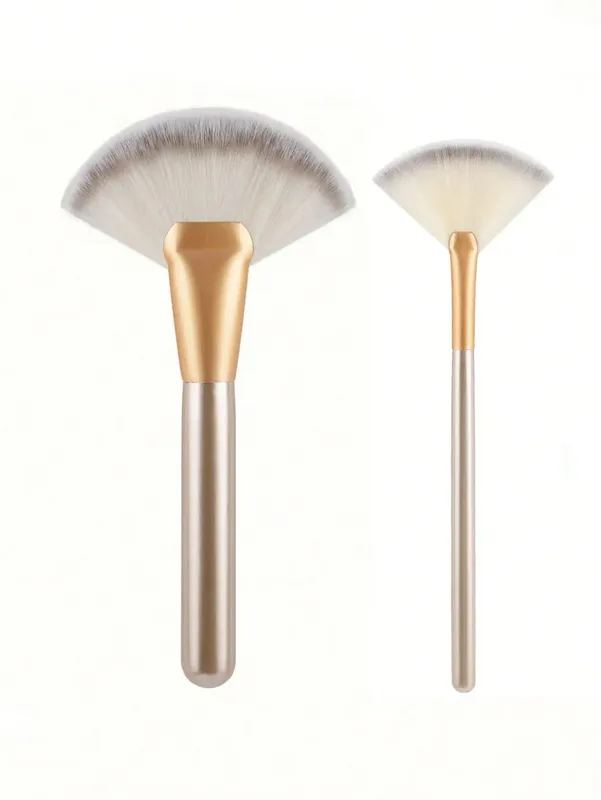 1/2pcs Large Fan Makeup Brushes Facial Foundation Blusher Concealer Brush Cosmetic Tools Pincel Soft-Bristled Makeup Brush