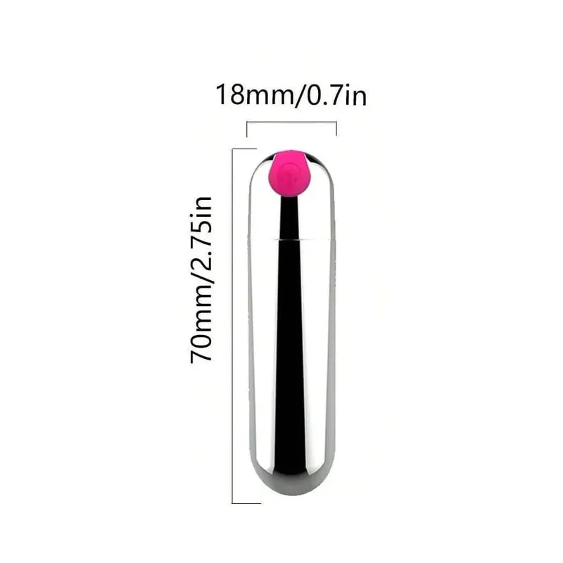 USB Rechargeable Bullet Vibrator - Waterproof Mini Powerful Vibrator 10 Modes Clit G-Spot Stimulator Sex Toy for Women — image 13