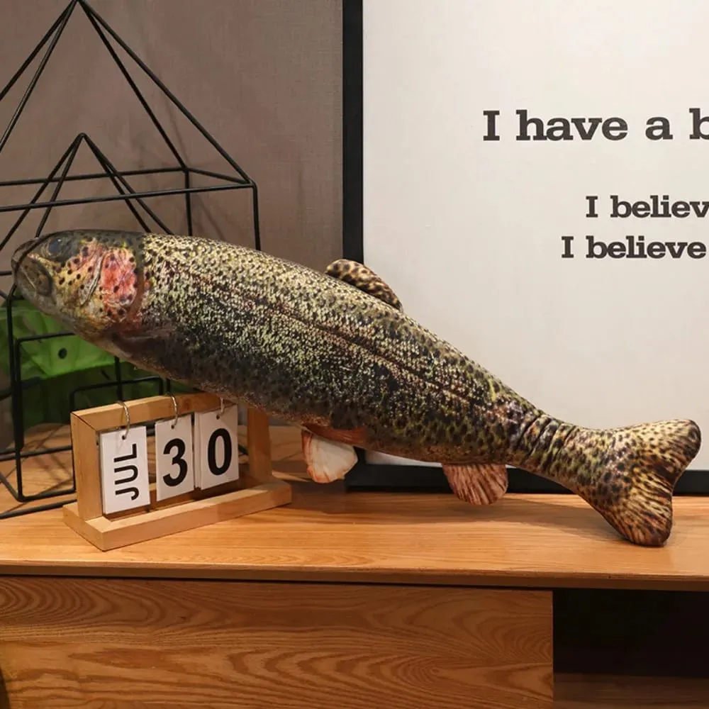 Perch Simulation Fish Plush Pillow Grouper Stuffed Cartoon Fish Plush Toy Soft Lovely Fish Anime Pillow Dolls Living Room — image 13