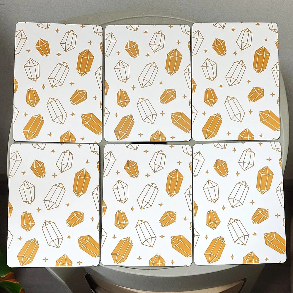 Soul Stones Crystal Oracle Deck、51 Healing Affirmation Cards in Tin Box with Guidebook 11.5*8cm Chakra Zodiac Element Cards — image 6
