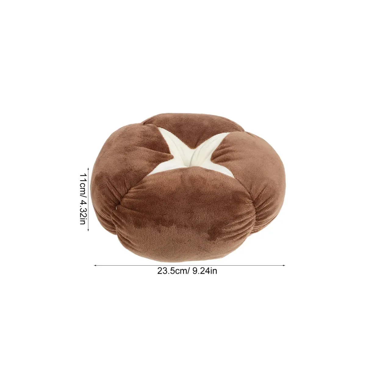 Mushroom Pillow 23.5cm Realistic Food Shape Decorative Cushion for Bed Sofa Nursery Home Kids Room Mushroom Bedroom Decor Fun