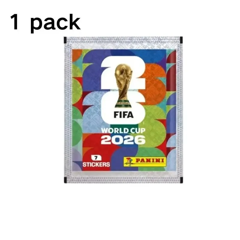 Collection officielle d'autocollants Panini de la Coupe du monde 2026 Jeux de cartes mystère Joueur de football à collectionner Pack aveugle Cadeau souvenir pour fan. — image 9