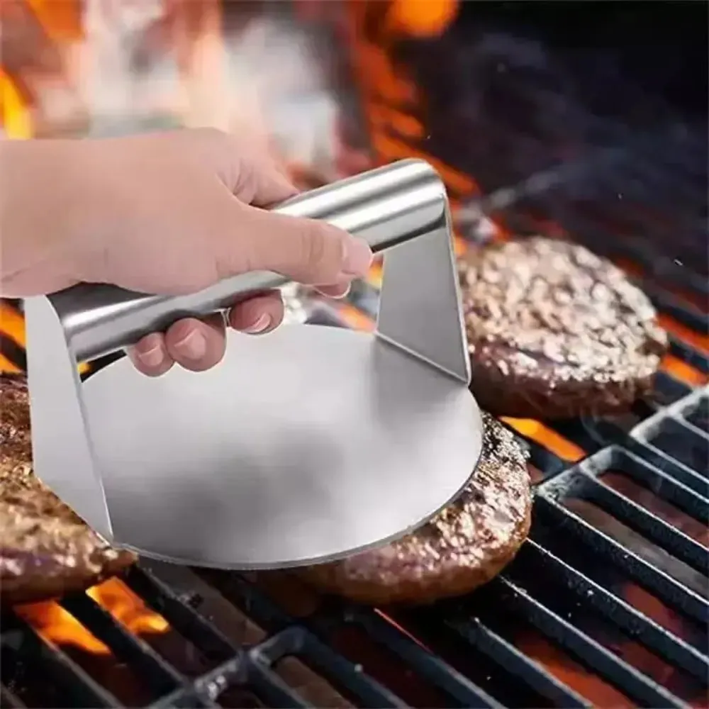 1pc Stainless Steel Hamburg Meat Press Hamburger Press Kitchen Gadgets Meat Pie Make Kitchen Accessories Cooking Accessories — image 1