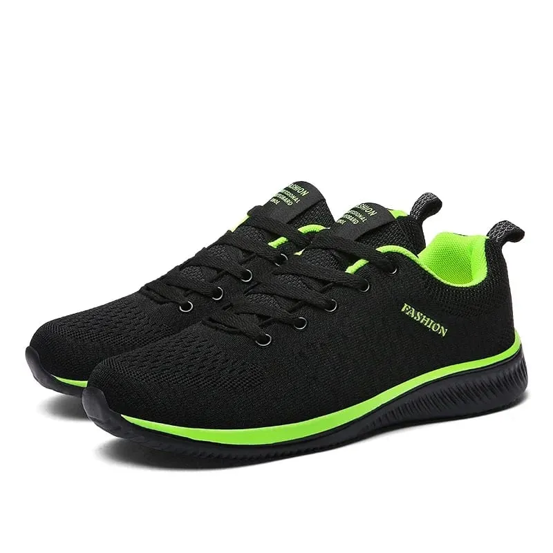 Light Men Sneakers Breathable Mesh Casual Shoes For Men Summer Sport Shoes For Running Plus Size 39-47 Walking Footwear — image 7