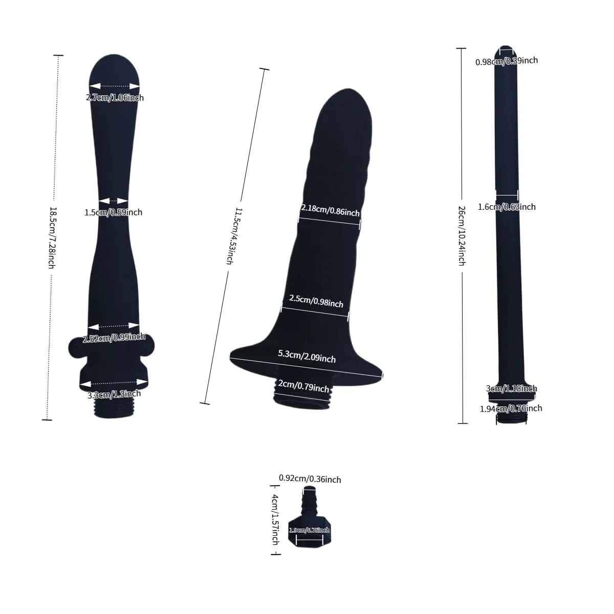 1 Uds. De silicona, tapón de descarga a tope, enema de ducha, dilatadores anales, limpiador de inodoro, Juguetes sexuales para adultos, Bondage BDSM, bienestar sexual — image 3