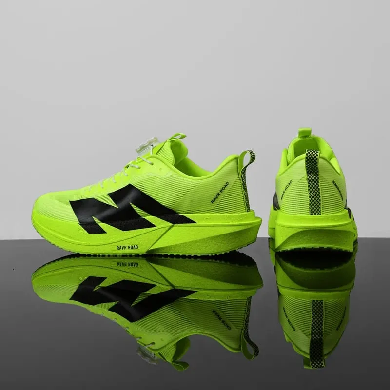 Men's Running Shoes Rotating Buckle Jogging Foam Carbon Plate Cushioning Women's Training Shoes Sneakers — image 8