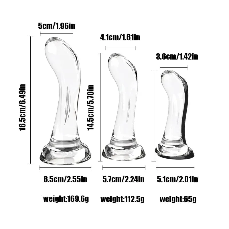 โค้งสมจริงDildoพร้อมถ้วยดูดที่แข็งแกร่งนุ่มยืดหยุ่นG-Spot Sex Toyสำหรับผู้หญิงผู้ชายสีดำสีม่วงใสเหมือนจริงDillo — image 5