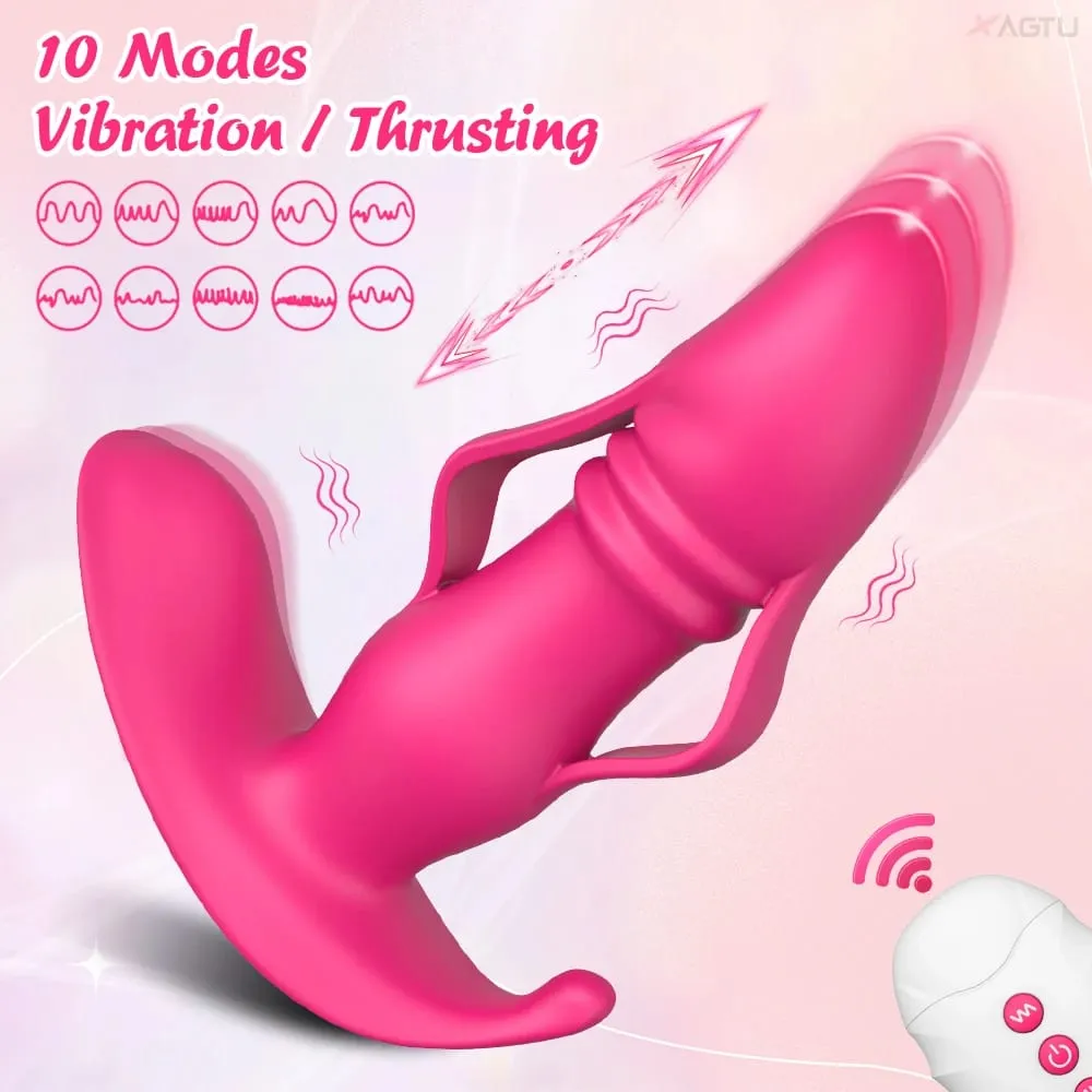 Adult Sex Toys Remote Control Thrusting Vibrator for Men Prostate Massager Anal Plug G Spot Dildo for Women Couples Masturbator — image 3